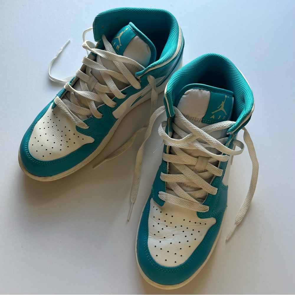 Nike Air Jordans in Teal Color